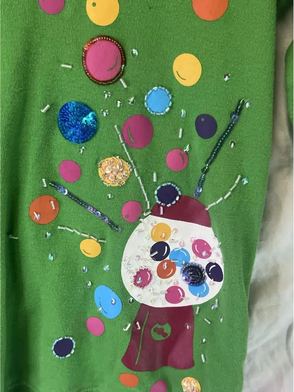 Gap Kids green Bubblegum Pullover Hoodie XS 4-5